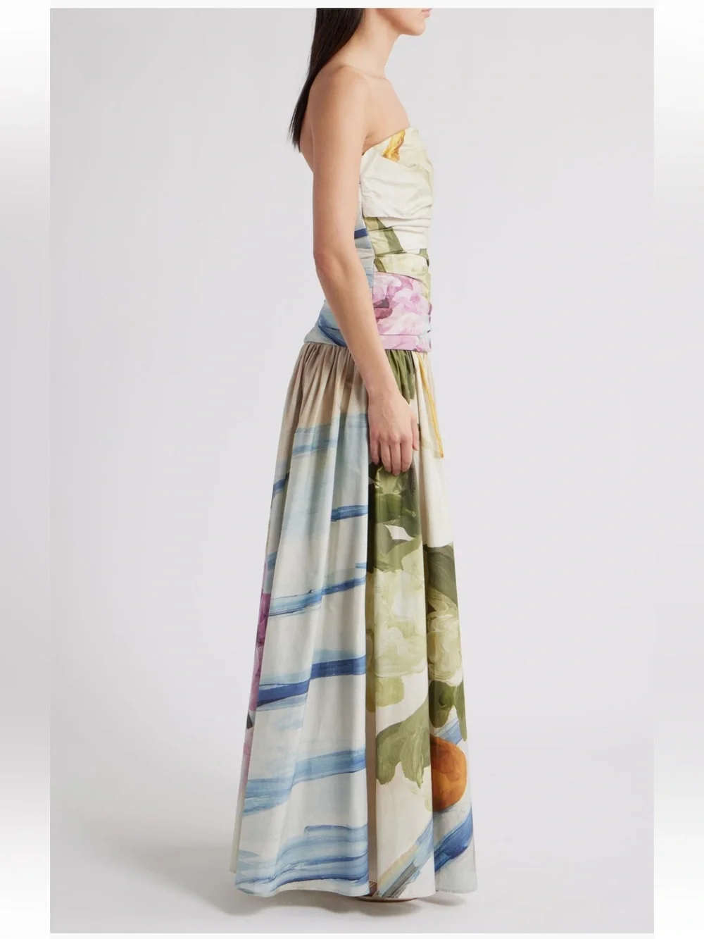 Acler Nershall Print Strapless Gown NWT - Picture 3 of 5